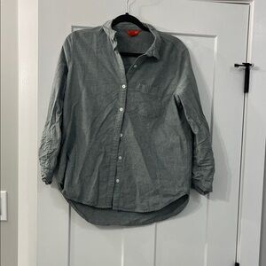 Joe Fresh Gray Button-Down Shirt